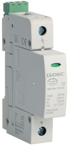 Ограничитель импульсных напряжений УЗИП DKC Jupiter 1п L-N классII 40кА с NFC картинка